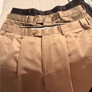 NWOT 3 Pair Lot Perry Ellis Men’s Dress Slacks 38/34